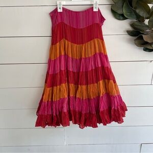 Colorful vintage full circle skirt
